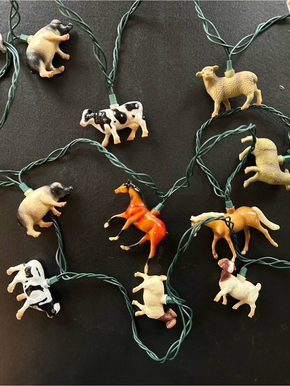 90’s Western Animal Blow Mold String Light Set - 6 Feet - Working!